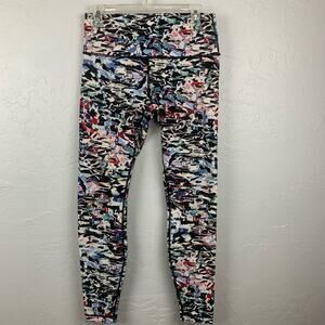 Lululemon Wunder Under Size 10 Culture Clash Multi Black High Rise 7/8 Length
